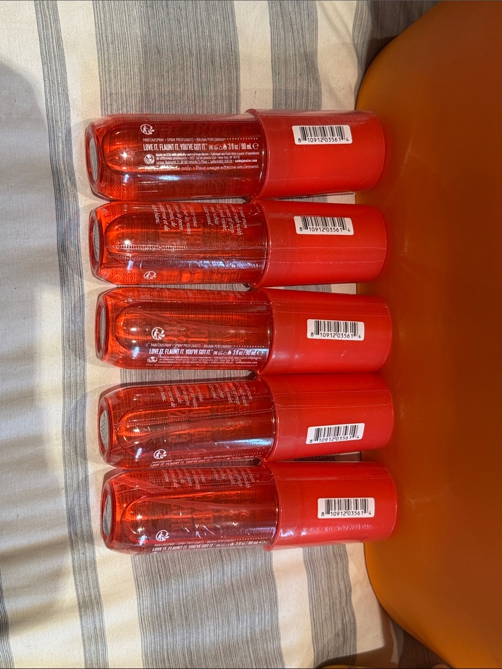 Sol de Janeiro Red Body Mist Set — Bright Red Sprays, 5-Pack